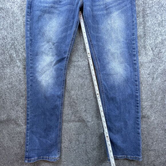 Smith & Mills Denim Jeans Mens 34 Blue Slim Straight Stretch Classic - Picture 7 of 9